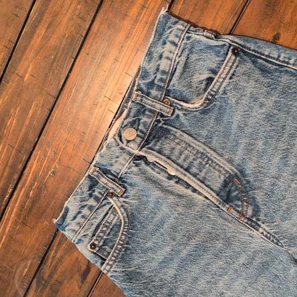 Reformation Cynthia High Rise Straight Jeans Frayed Hem - Picture 6 of 15